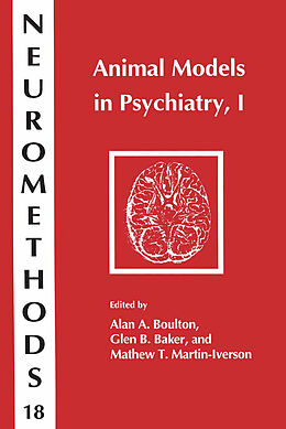 E-Book (pdf) Animal Models in Psychiatry, I von 