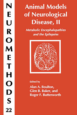 E-Book (pdf) Animal Models of Neurological Disease, II von 