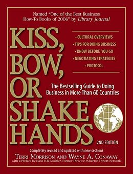 Couverture cartonnée Kiss, Bow, or Shake Hands de Terri Morrison, Wayne A. Conaway