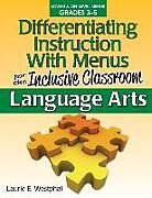 Couverture cartonnée Differentiating Instruction with Menus for the Inclusive Classroom de Laurie E Westphal