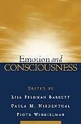 Couverture cartonnée Emotion and Consciousness de Lisa Feldman Barrett