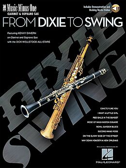 Couverture cartonnée From Dixie to Swing: Music Minus One Clarinet or Soprano Sax de 