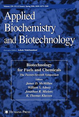 E-Book (pdf) Twenty-Seventh Symposium on Biotechnology for Fuels and Chemicals von James D. McMillan, William S. Adney, Jonathan R. Mielenz