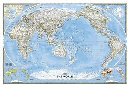 Carte (de géographie) World Classics Pacific Centered, Laminated de National Geographic Maps