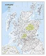 Carte (de géographie) National Geographic Scotland Wall Map - Classic - Laminated (30 X 36 In) de National Geographic Maps