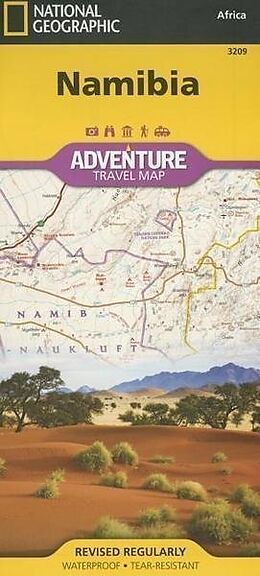 Carte (de géographie) Touristische Karte Namibia 1:1 200 000 1200000 de 