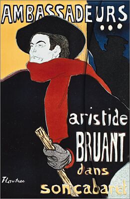 Fester Einband Art Nouveau: Aristide Bruant von Toulouse-Lautrec