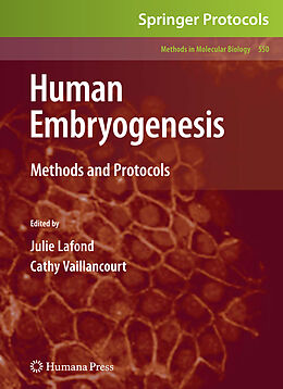 Fester Einband Human Embryogenesis von 