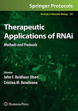 Fester Einband Therapeutic Applications of RNAi von 