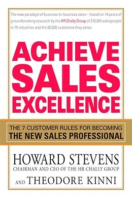 E-Book (epub) Achieve Sales Excellence von Howard Stevens