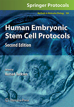 Fester Einband Human Embryonic Stem Cell Protocols von 
