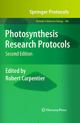Fester Einband Photosynthesis Research Protocols von Robert Carpentier