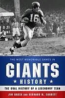 ePUB The Most Memorable Games in Giants History von Jim Baker, Bernard M. Corbett
