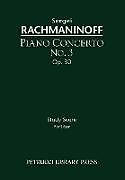 Kartonierter Einband Piano Concerto No.3, Op.30 von Sergei Rachmaninoff