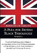 Couverture cartonnée A Plea for British Black Theologies, Volume 2 de Roswith I. H. Gerloff