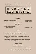 E-Book (epub) Harvard Law Review: Volume 127, Number 3 - January 2014 von Harvard Law Review