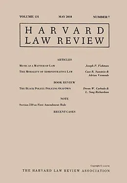 E-Book (epub) Harvard Law Review: Volume 131, Number 7 - May 2018 von Harvard Law Review