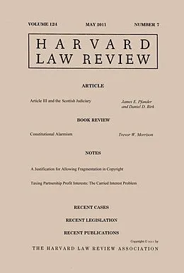 E-Book (epub) Harvard Law Review: Volume 124, Number 7 - May 2011 von Harvard Law Review