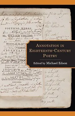 E-Book (epub) Annotation in Eighteenth-Century Poetry von 