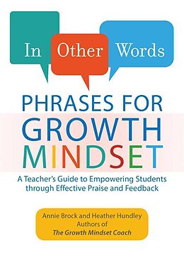 Couverture cartonnée In Other Words: Phrases for Growth Mindset de Annie Brock, Heather Hundley