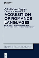 eBook (pdf) Acquisition of Romance Languages de 