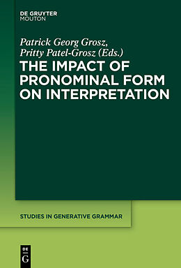 eBook (pdf) The Impact of Pronominal Form on Interpretation de 