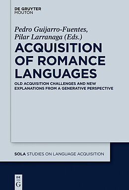 Livre Relié Acquisition of Romance Languages de 