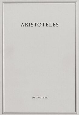 E-Book (epub) Aristoteles: Aristoteles Werke / Peri hermeneias von Aristoteles