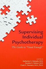 Broché Supervising Individual Psychotherapy de 