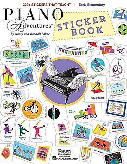  Instrumente+Zubehör Piano Adventures Sticker Book