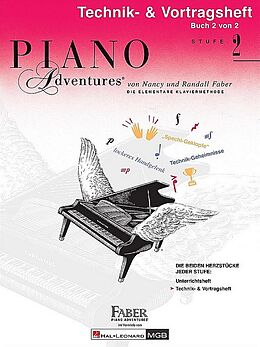 Nancy Faber Notenblätter Piano Adventures Stufe 2 - Technik- und Vortragsheft Band 2