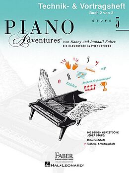 Nancy Faber Notenblätter Piano Adventures Stufe 5 - Technik- & Vortragsheft Band 2