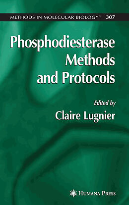 Couverture cartonnée Phosphodiesterase Methods and Protocols de 