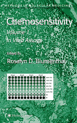 Couverture cartonnée Chemosensitivity de Rosalyn D. Blumenthal