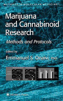 Couverture cartonnée Marijuana and Cannabinoid Research de Emmanuel S. Onaivi