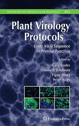 Kartonierter Einband Plant Virology Protocols von Gary Foster