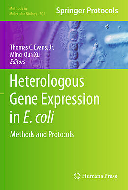 Fester Einband Heterologous Gene Expression in E.coli von 