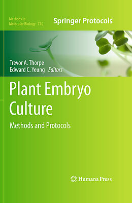 Fester Einband Plant Embryo Culture von 