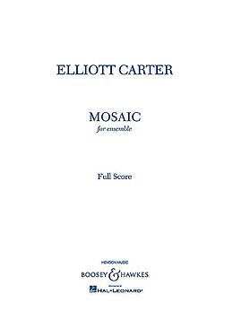 Elliott Carter Notenblätter Mosaic