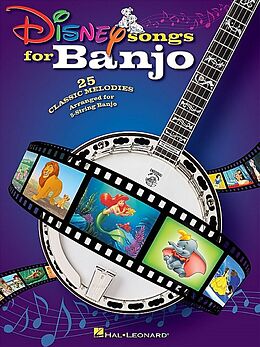  Notenblätter Disney Songsfor 5-string banjo/tab