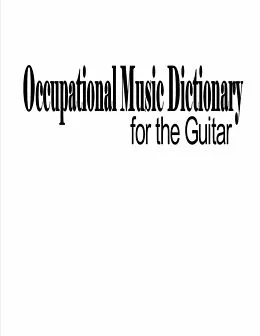 ePUB Occupational Music Dictionary for the Guitar von Albert Venti