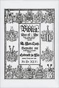 Fester Einband Biblia Germanica von Martin Luther