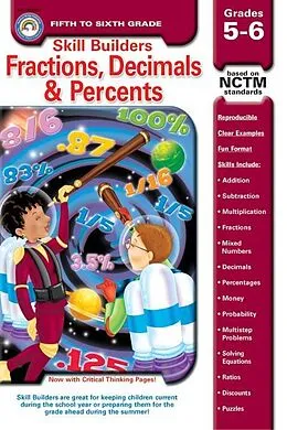 E-Book (pdf) Fractions, Decimals, & Percents, Grades 5 - 6 von Clareen Arnold