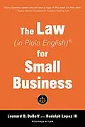 E-Book (epub) Law (in Plain English) for Small Business (Sixth Edition) von Leonard D. DuBoff, Rudolph Lopez