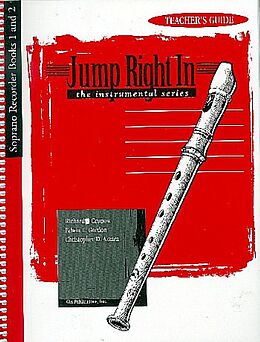  Notenblätter Jump Right In Teachers Guide Soprano Recorder Books 1 and 2