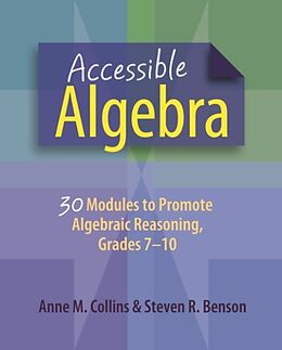Couverture cartonnée Accessible Algebra de Anne Collins, Steven Benson