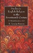 Couverture cartonnée Studies in English Religion in the Seventeenth Century de H. Hensley Henson