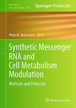 Livre Relié Synthetic Messenger RNA and Cell Metabolism Modulation de 