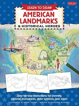 E-Book (epub) Learn to Draw American Landmarks & Historical Heroes von Maury Aaseng