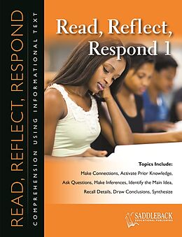 eBook (pdf) Read Reflect Respond 1 de Greene Janice Greene, Suter Joanne Suter